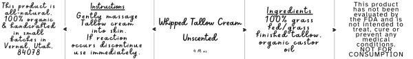Whipped Tallow Cream “Unscented” - Image 3